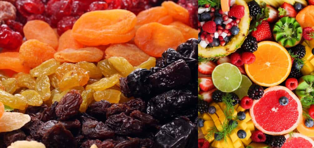 Fresh Fruit vs. Dried Fruit