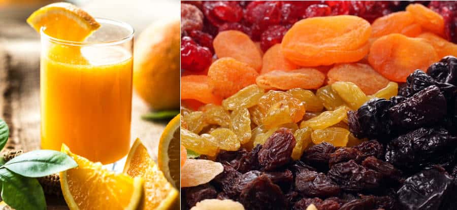 Fresh Fruit vs. Dried Fruit